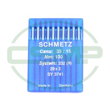 29 X 3 SIZE 100 PACK OF 10 NEEDLES SCHMETZ 29 X 3 SIZE 100 PACK OF 10 NEEDLES SCHMETZ