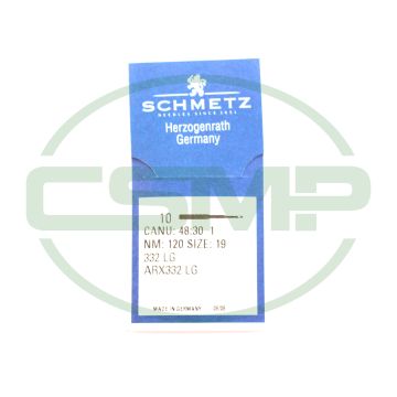 332LG SIZE 120 PACK OF 10 NEEDLES SCHMETZ 332LG SIZE 120 PACK OF 10 NEEDLES SCHMETZ