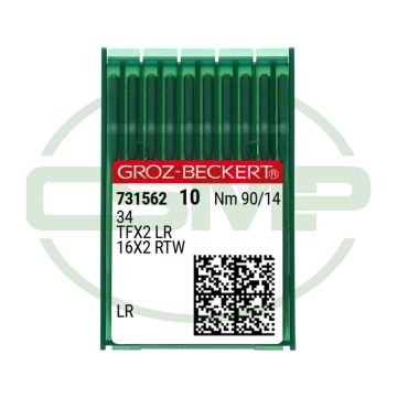 34LR SIZE 90 PACK OF 10 NEEDLES GROZ BECKERT