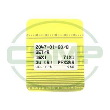 34R SIZE 60/8 PACK OF 10 NEEDLES SINGER DISCONTINUED