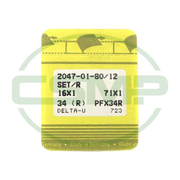 34R SIZE 80 PACK OF 10 NEEDLES SINGER DISCONTINUED