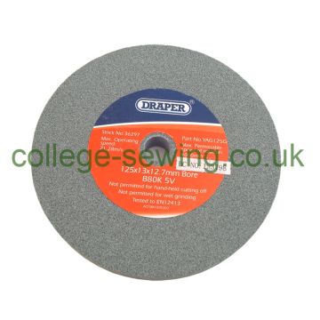 36297 GREEN GRIT GRINDSTONE 125X13X BORE 12.7
