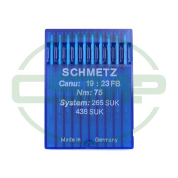 438SUK SIZE 75 PACK OF 10 NEEDLES SCHMETZ