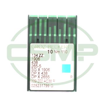438 SIZE 110 PACK OF 10 NEEDLES GROZ BECKERT