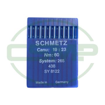 438 SIZE 60 PACK OF 10 NEEDLES SCHMETZ