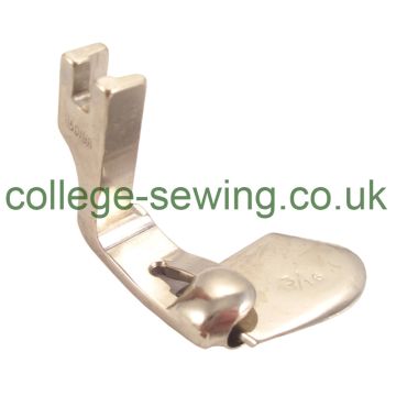 490356X3/16 REVERSE DOWN TURN HEMMING FOOT