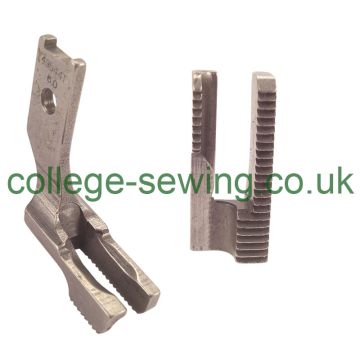 49544TX1/4 6MM OUTSIDE PIPING FOOT WITH TEETH PFAFF USE WITH INNER FOOT 49047TX1/4