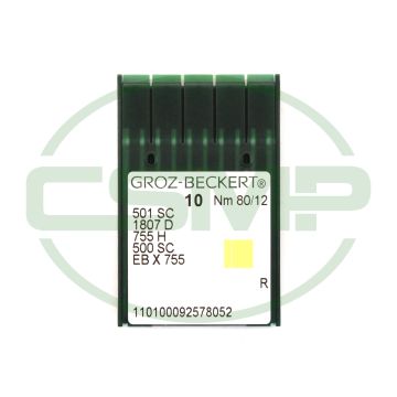 501SC SIZE 80 PACK OF 10 NEEDLES GROZ BECKERT