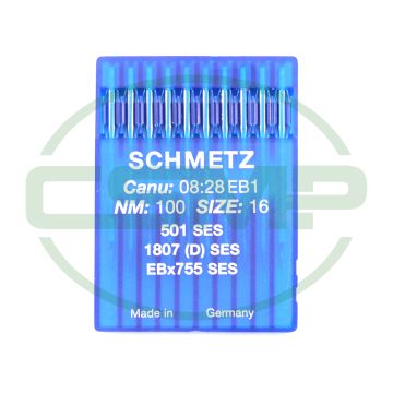 501SES SIZE 100 PACK OF 10 NEEDLES SCHMETZ