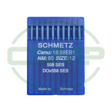 558SES SIZE 80 PACK OF 10 NEEDLES SCHMETZ