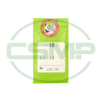 62X57 SIZE 120 PACK OF 10 NEEDLES ORGAN