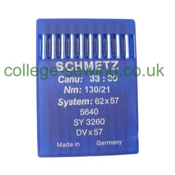 62X57 SIZE 130 PACK OF 10 NEEDLES SCHMETZ 62X57 SIZE 130 PACK OF 10 NEEDLES SCHMETZ