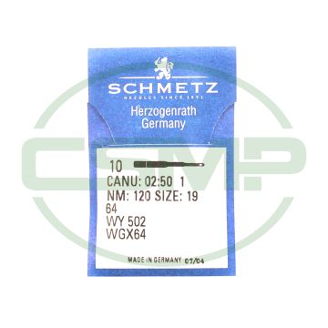 64 SIZE 120 PACK OF 10 NEEDLES SCHMETZ