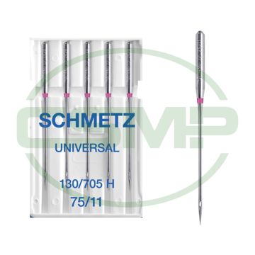 SCHMETZ UNIVERSAL SIZE 75 PACK OF 5 NEEDLES SCHMETZ UNIVERSAL SIZE 75 PACK OF 5 NEEDLES