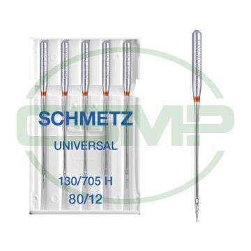 SCHMETZ UNIVERSAL SIZE 80 PACK OF 5 NEEDLES SCHMETZ UNIVERSAL SIZE 80 PACK OF 5 NEEDLES