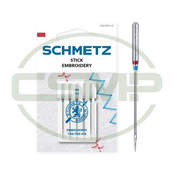 SCHMETZ EMBROIDERY SIZE 90 PACK OF 5 CARDED