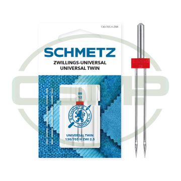 SCHMETZ TWIN 2.5MM SIZE 80 PACK OF 1 CARDED SCHMETZ TWIN 2.5MM SIZE 80 PACK OF 1 CARDED