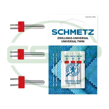 SCHMETZ TWIN 1.6/70 2.0/80 3.0/90 PACK OF 3 CARDED