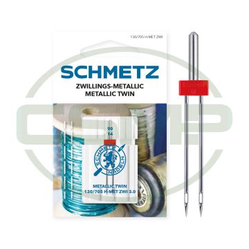 SCHMETZ TWIN METALLIC 3MM SIZE 90 PACK OF 1 CARDED SCHMETZ TWIN METALLIC 3MM SIZE 90 PACK OF 1 CARDED