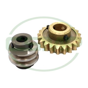 91-124577-90/000 WORM WHEEL PAIR PFAFF GENUINE