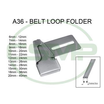 A36 14MM START 7MM FINISH BELT LOOP FOLDER A36 14MM START 7MM FINISH BELT LOOP FOLDER