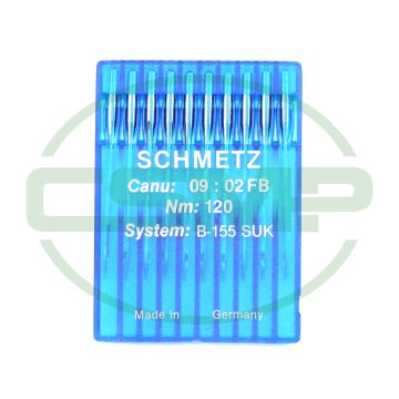 B155 SUK SIZE 120 PACK OF 10 NEEDLES SCHMETZ