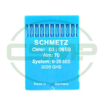 B26SES SIZE 70 PACK OF 10 NEEDLES SCHMETZ B26SES SIZE 70 PACK OF 10 NEEDLES SCHMETZ