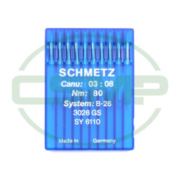 B26 SIZE 80 PACK OF 10 NEEDLES SCHMETZ B26 SIZE 80 PACK OF 10 NEEDLES SCHMETZ