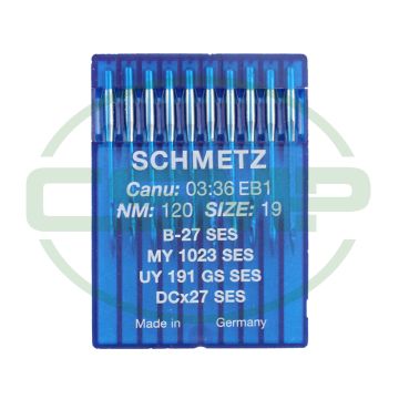 B27SES SIZE 120 PACK OF 10 NEEDLES SCHMETZ