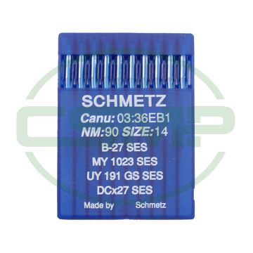 B27SES SIZE 90 PACK OF 10 NEEDLES SCHMETZ B27SES SIZE 90 PACK OF 10 NEEDLES SCHMETZ