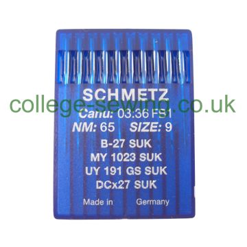 B27SUK SIZE 65 PACK OF 10 NEEDLES SCHMETZ B27SUK SIZE 65 PACK OF 10 NEEDLES SCHMETZ