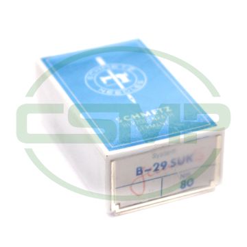 B29SUK SIZE 80 PACK OF 10 NEEDLES SCHMETZ B29SUK SIZE 80 PACK OF 10 NEEDLES SCHMETZ
