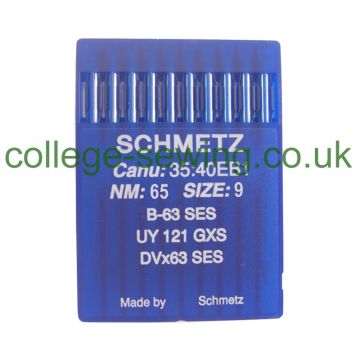 B63SES SIZE 65 PACK OF 10 NEEDLES SCHMETZ B63SES SIZE 65 PACK OF 10 NEEDLES SCHMETZ