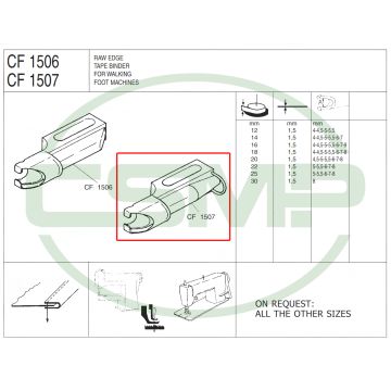 CF1507 22mm X 5mm SHELL BINDER