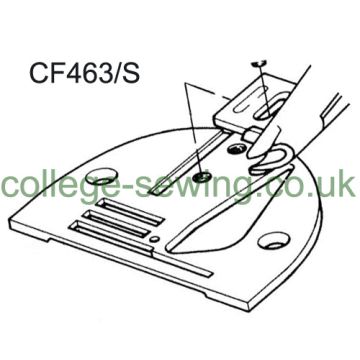CF463S CF NEEDLE PLATE CUT OUT FOR BINDER