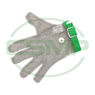 ZEVA 5 FINGER CHAINMAIL GLOVE GREEN EX SMALL