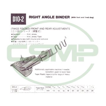 D10-2X20-10MM RAW EDGE BINDER DAIKO