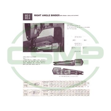 D12-4X36-10MM RIGHT ANGLE BINDER DAIKO D12-4X36-10MM RIGHT ANGLE BINDER DAIKO
