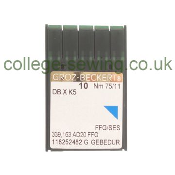 DBXK5 FFG GEBEDUR SIZE 75 GROZ BECKERT PACK OF 10 NEEDLES DBXK5 FFG GEBEDUR SIZE 75 GROZ BECKERT PACK OF 10 NEEDLES