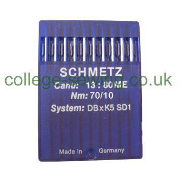 DBXK5 SD1 SIZE 70 PACK OF 10 NEEDLES SCHMETZ DBXK5 SD1 SIZE 70 PACK OF 10 NEEDLES SCHMETZ