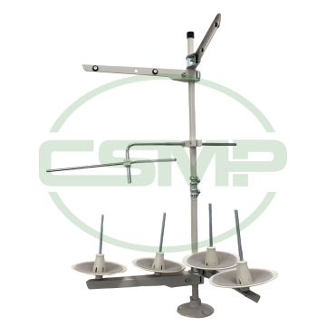 FPL04 4 SPOOL COTTON STAND WHITE WITH & WITHOUT BASE