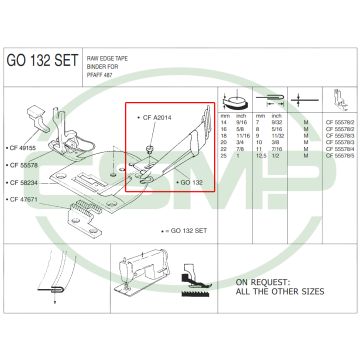 G0132X18M 18mm (M) BINDER - MEDIUM - CLEARANCE PRICE