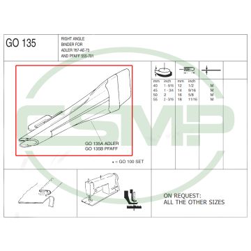 G0135X55mm RIGHT ANGLE BINDER - CLEARANCE PRICE