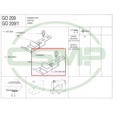 G0209/1 ADJ SINGLE DOWN TURN HEMMER 10-30mm G0209/1 ADJ SINGLE DOWN TURN HEMMER 10-30mm
