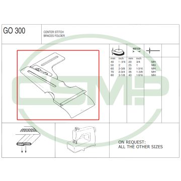 G0300 50-25mm BELT LOOP FOLDER - MH - CLEARANCE PRICE