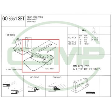 G0365/1X8mm PIPING ATTACHMENT - CLEARANCE PRICE