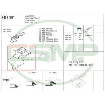 G0381X12mm PIPING FOLDER - CLEARANCE PRICE