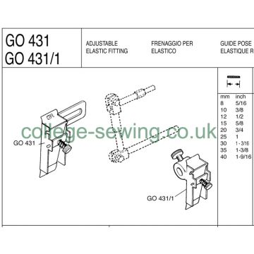 G0431/1X12MM ADJ ELASTIC TENSION & RING