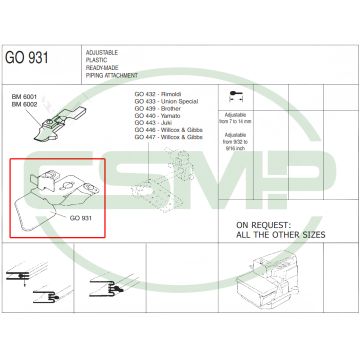 G0931 7MM TO 14MM ADJUSTABLE PIPING ATT - CLEARANCE PRICE G0931 7MM TO 14MM ADJUSTABLE PIPING ATT - CLEARANCE PRICE