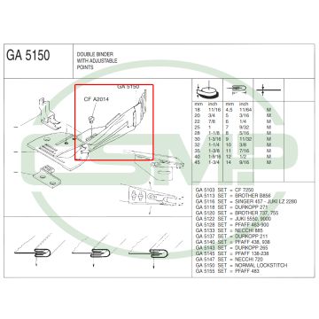 GA5150X18mm DOUBLE FOLD BINDER - CLEARANCE PRICE